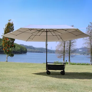 Foldable Sun-Protective Camping Trolley 1