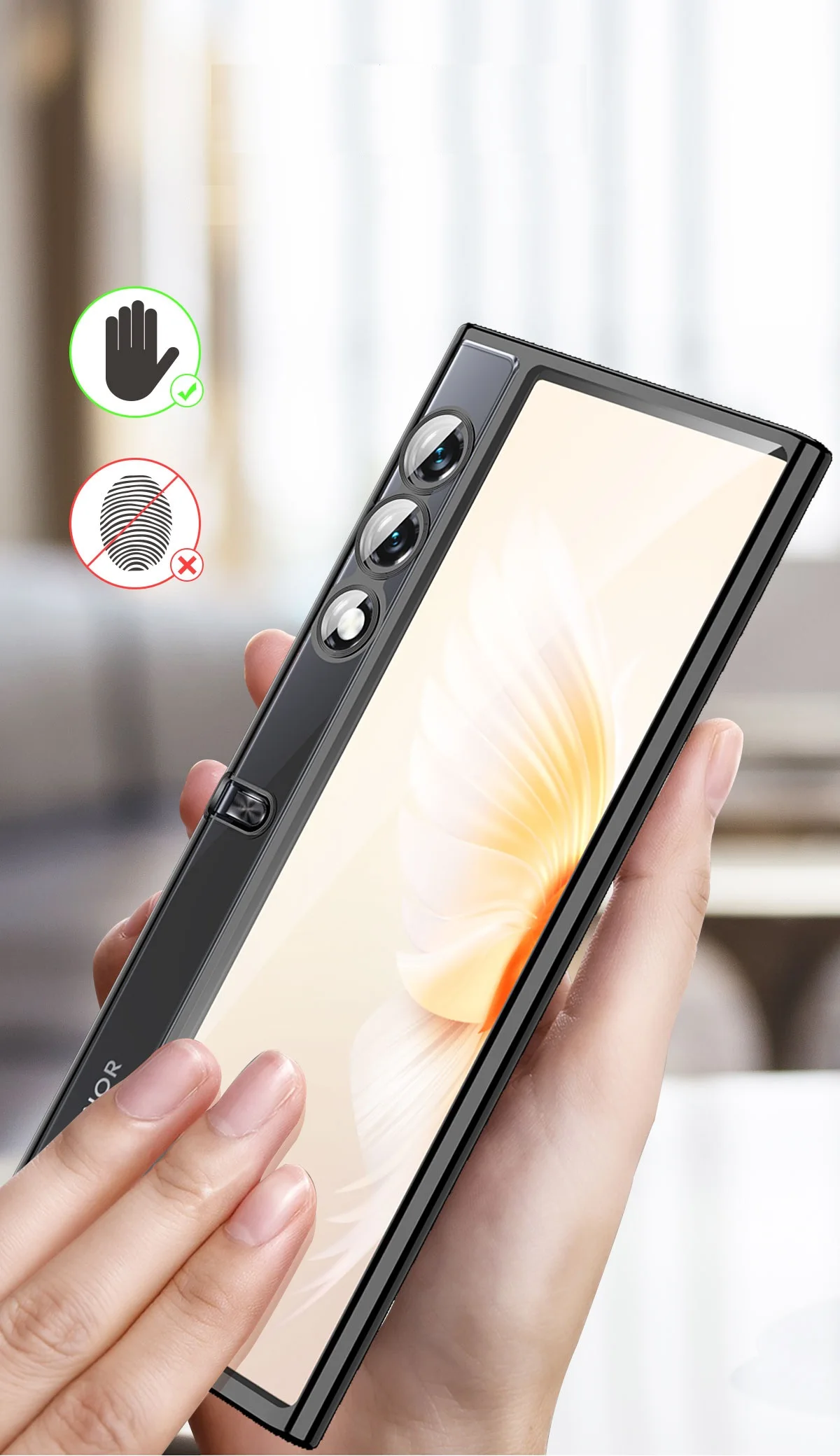 Transparent Soft Lens Protection Cover with Clear Back