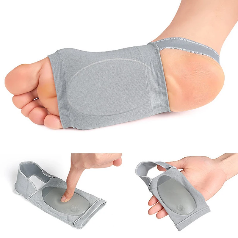 1Pair Ankle Support Sleeves Sports Safety Flat Feet Relieve Pain Plantar Fasciitis Heel Spurs Strap Orthotic Insoles
