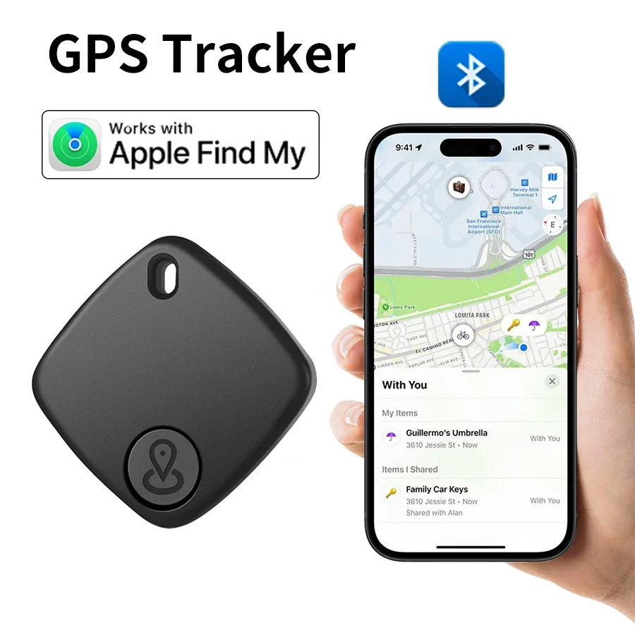 Compact Bluetooth Anti-Lost Tracker with Alarm and GPS