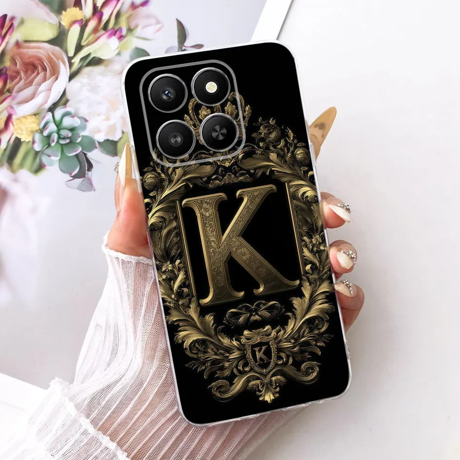 Clear Luxury Crown Letter Silicone Couple Phone Case - Soft and Stylish Protection