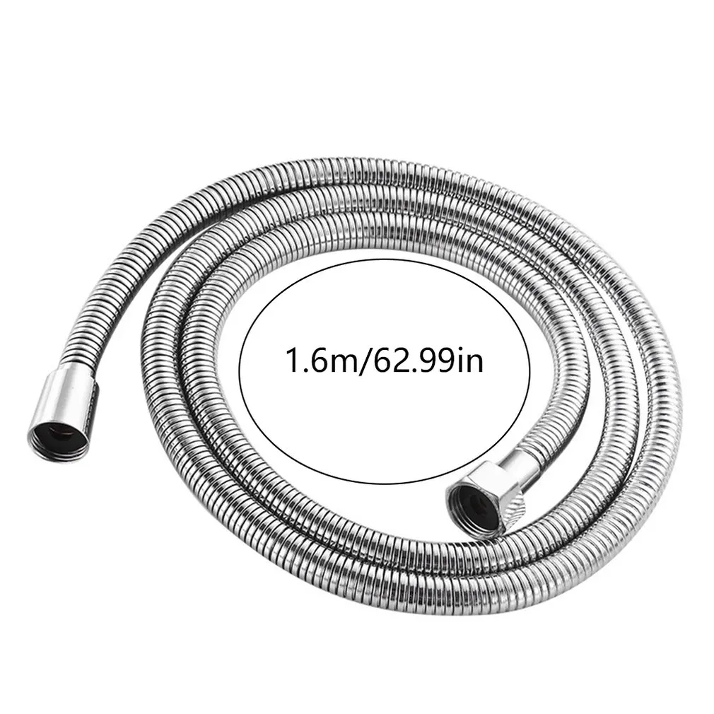 1pc 1.6 shower Head Hose High Quality Stainless Steel Flexible Soft