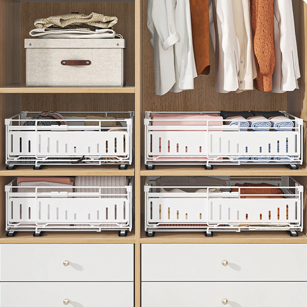 Küchen-Aufbewahrungsregal, teleskopische Schublade, ausziehbarer Schubladen-Organizer, verstellbare Breite 33–49 cm, für Schrank zu Hause – Detail 14