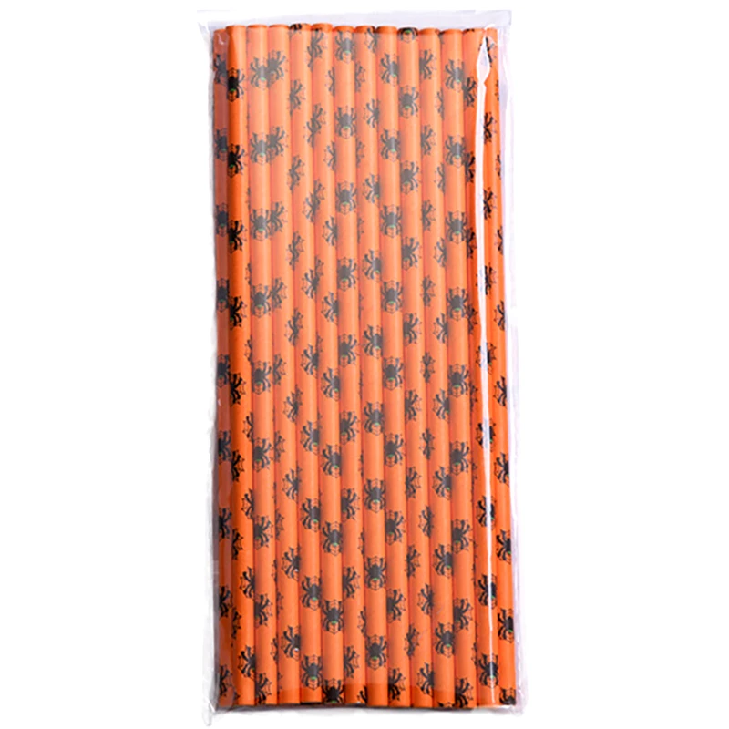 Eco Friendly Paper Halloween Straws (25 pcs) Life Changing Products