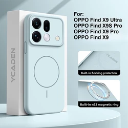 Luxury Liquid Silicone Phone Case with Magsafe and Full - Protection, Anti - Drop Design - OPPO Find X9 (LIGHT BLUE)