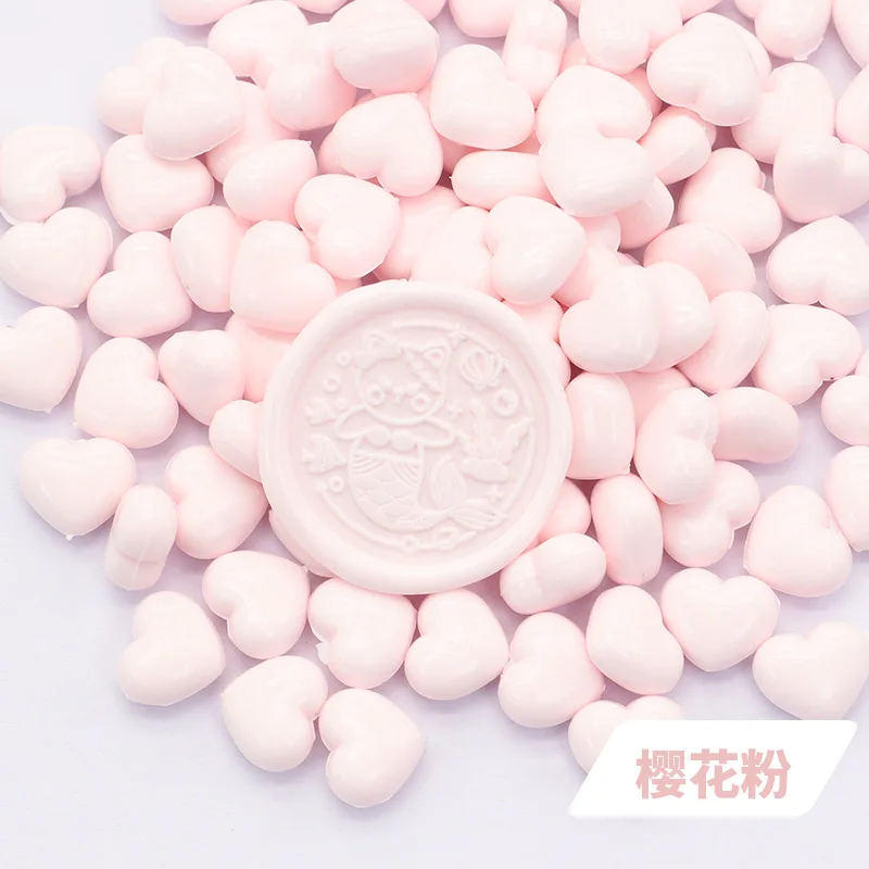 Wax Grains Heart Shaped Mixed Color DIY Wedding Invitation Decoration