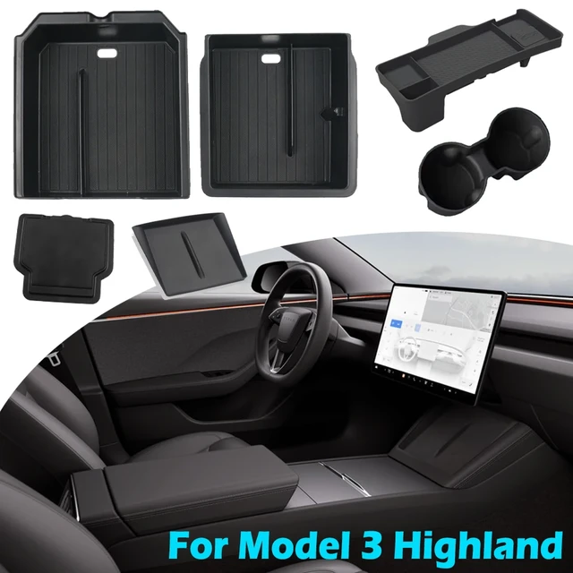 Tesla Model 3 Highland Center Armrest Storage Box – Tesla Premium