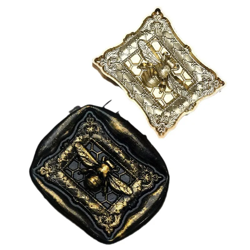 Brass Embossed Lacquer Seal Heads for Stamps and Greeting Cards