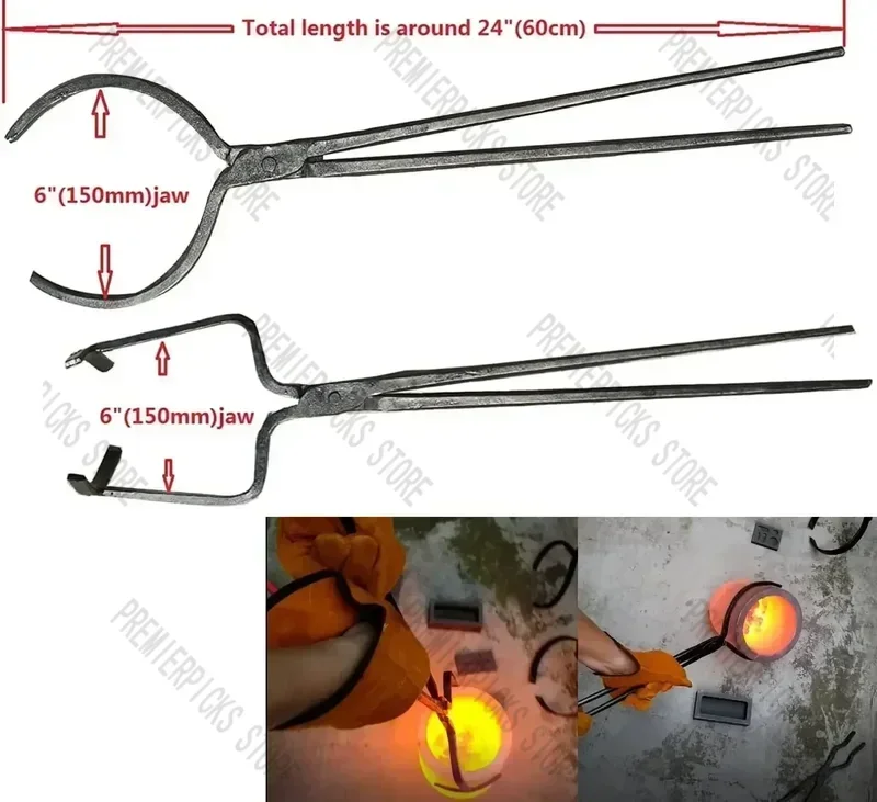 16 KG 대형 가스 금속 용해로 키트 2642 ° F/1450 ° C 프로판 포지 듀얼 2 도가니 주조소 가정용 가마 주조 도구
