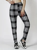3-Pack Plus Size Camo Print Leggings for Women - High Stretch Polyester & Spandex Knit Fabric All-Season Activewear Yoga Pants - Image 4