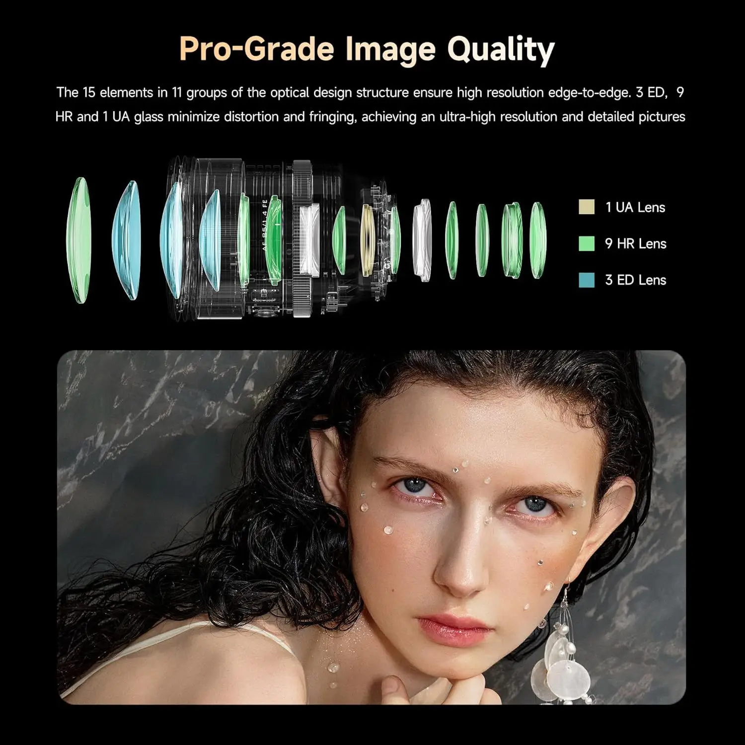 VILTROX AF 85mm F1.4 Pro FE 렌즈 자동 초점 대구경 풀프레임 미러리스 카메라 렌즈 ( E 마운트 A7 A7R A7RII ZVE1 호환)