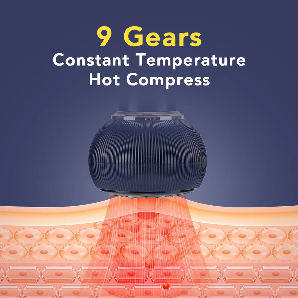 Electric Meridian Brush/Scraping Cupping Massager, Lymphatic Drainage,Heating Gu