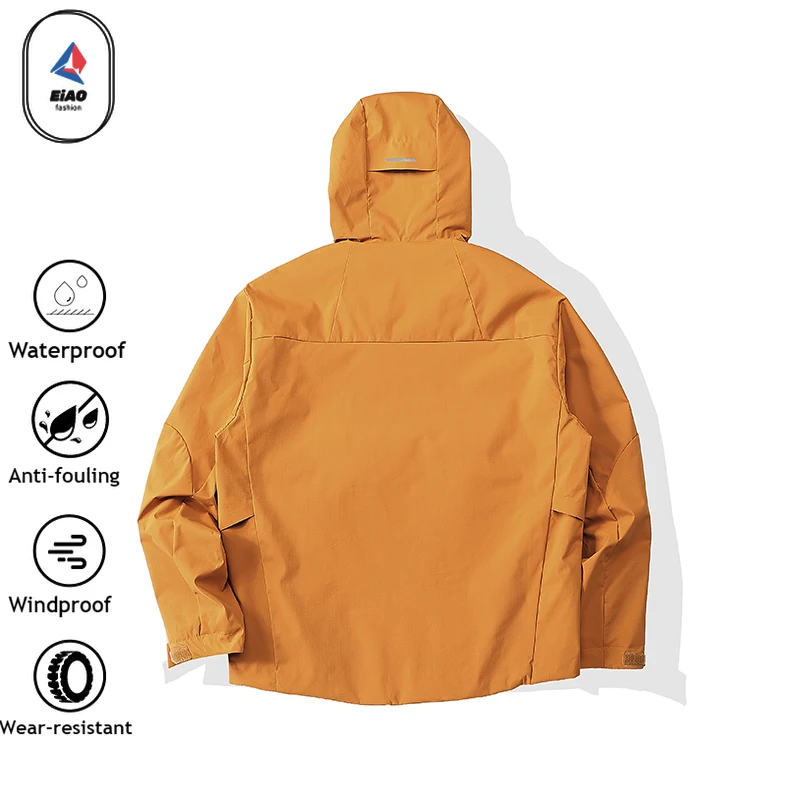 EIAO Storm Windbreaker Couple Outdoor Jacket 2025 Dopamine Waterproof Windproof Hiking Coat Spring Autumn Lightweight Tech