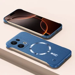 Magsafe Frameless Sandstone Magnetic Hard Case Cover - OPPO RENO6 PRO 5G (Blue)