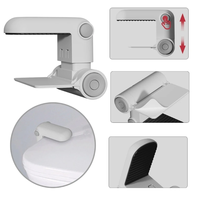 1Pc New Baby Toilet Lock Childproof Safety Bathroom Toilet Seat Lock,Quick Installation,Easy Double Button Unlock