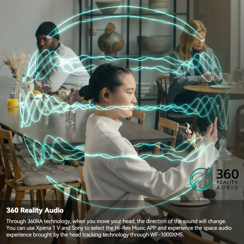 Sony WF-1000XM5 Bluetooth earphone penghilang kebisingan 100% asli