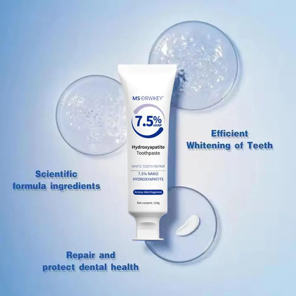 Hydroxyapatite Toothpaste Gentle Mint Breath Refreshing Whitening Intensives Stain Removal Oral Care 120G teeth health product