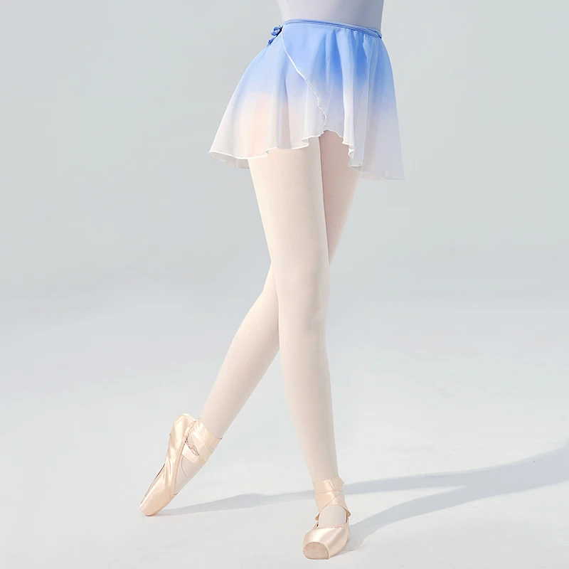 Gonna da balletto da donna, gonna avvolgente da danza, in chiffon
