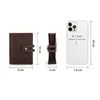 CONTACT'S Genuine Leather AirTag Wallets for Men RFID Aluminum Card Holder Metal Wallets Zip Coin Purse Money Clip Men's Wallets 4