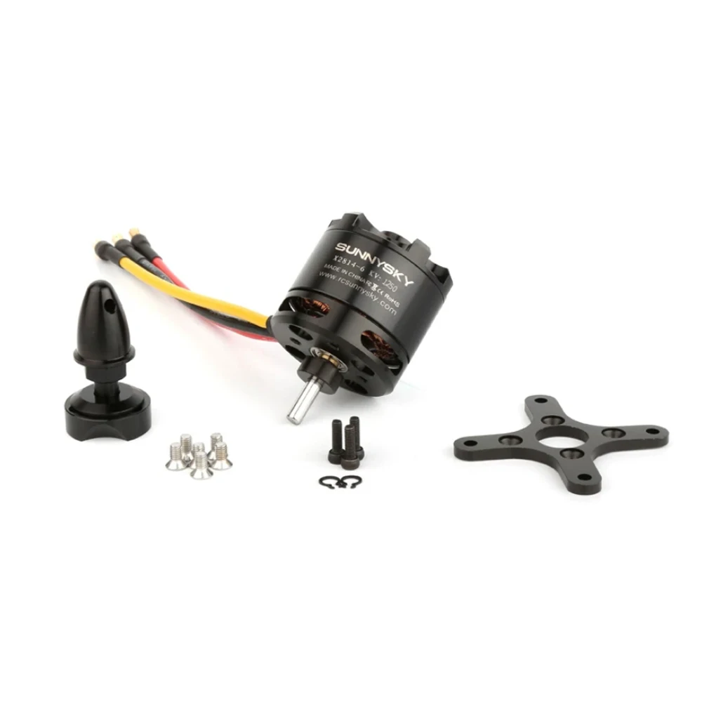 Sunnysky motor X2814 brushless motor with 900KV, 1000KV, 1100KV and 1450KV specifications for model aircraft power