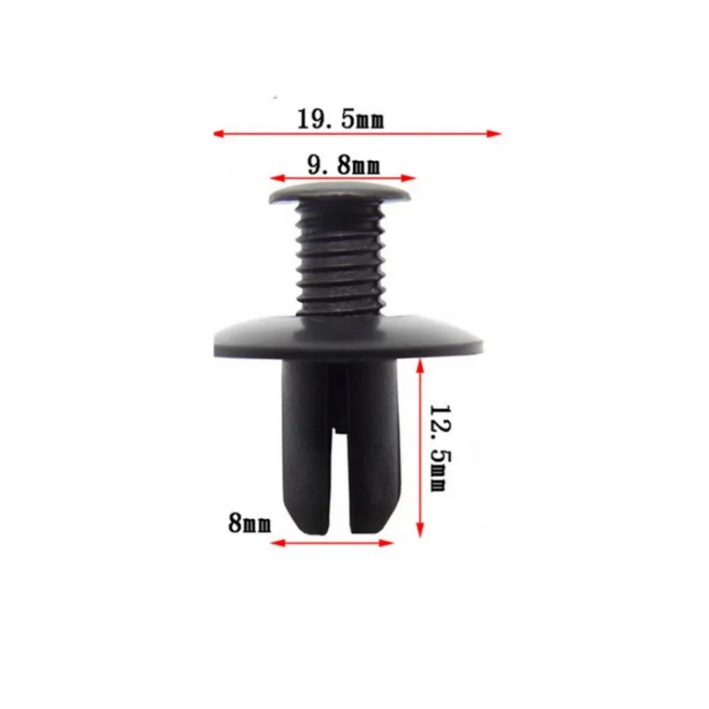 Bumper Clip Push Type Trim Retainer Clips 500pcs 8mm 01553-0038U for Nissan C20