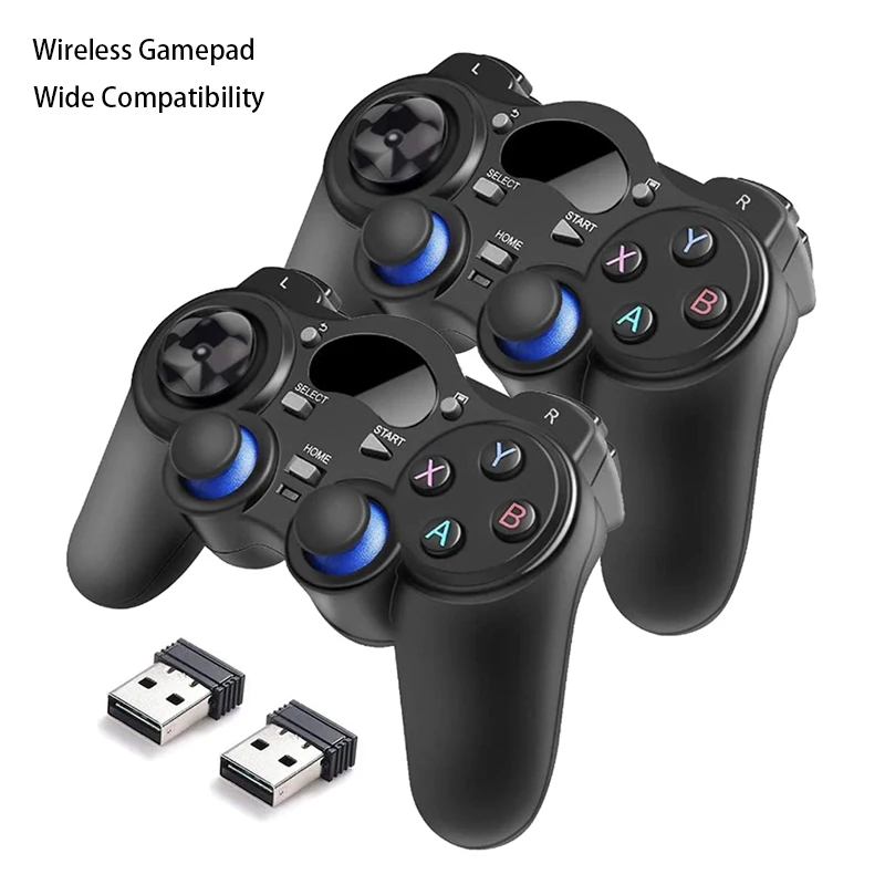 2.4G Wireless Gamepad Gaming Controller Joystick For PC Laptop PS3 Android TV Box Joypad For Raspberry Pi 4 3 Retropie Retroflag
