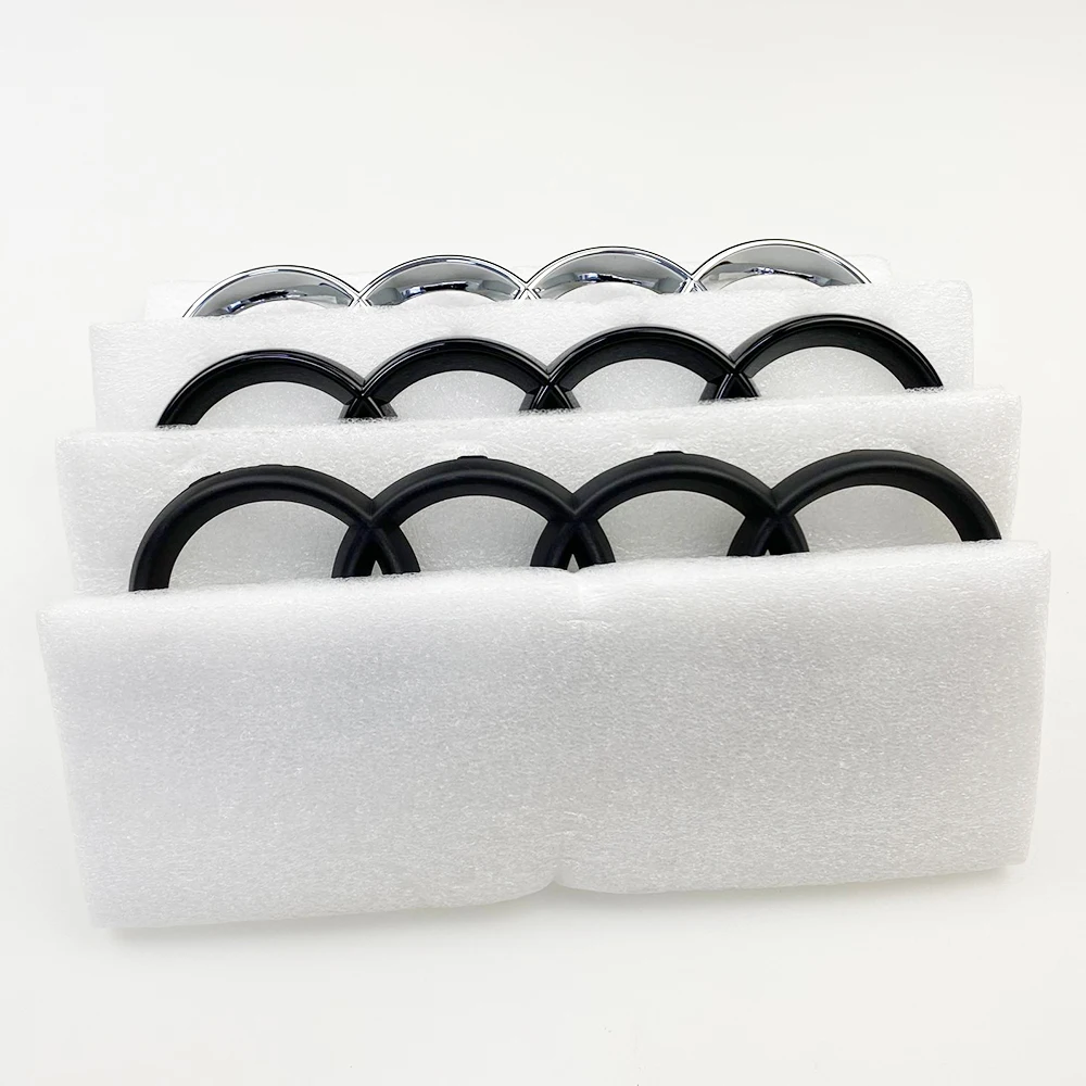 3D 260Mm X 85Mm Anelli Logo Badge Cofano Anteriore Emblema Accessori Per Lo Styling Dell'Auto Per Audi Tt Tts Ttrs