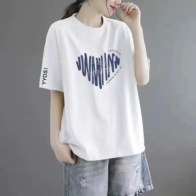 White [striped heart] black sleeves