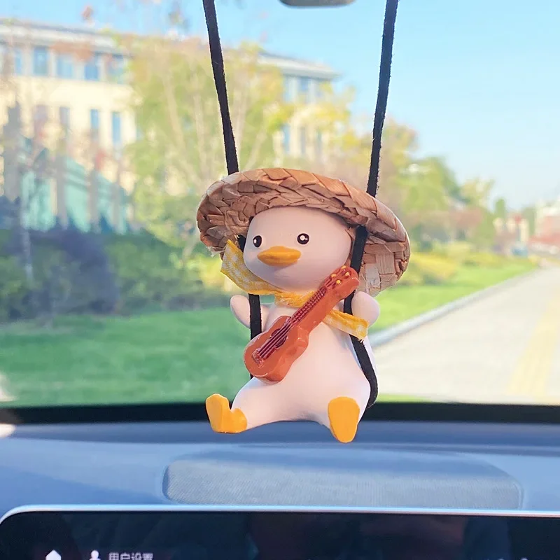Swinging Duck Car Ornament - Cute and Funny Interior Hanging Decoration