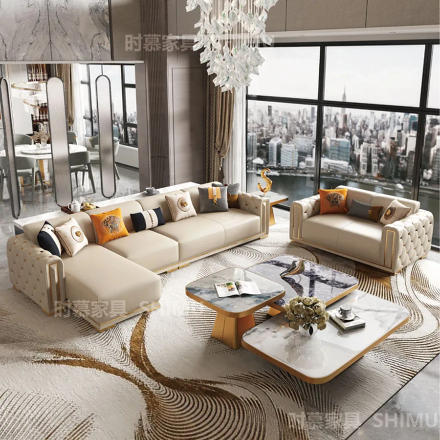 

Luxury Living Room Sofas Modern Sectional Bed Wooden Living Room Sofas Family Europe Confort Recliner Nordic Salon Meuble Sofas