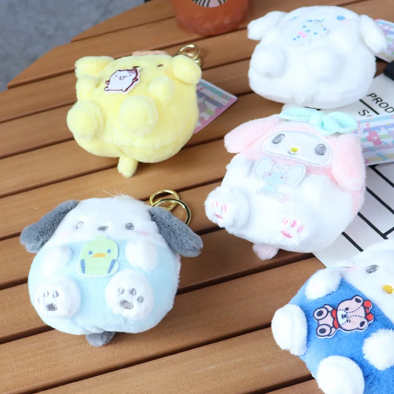 Plush Toys Plush Coin Purse Plush Keychain Plush Key Chain Cartoon Cute Sanrio Melody Plush Purse Keychain Hello Kitty Coin Purse Cinnamoroll Plush Pendant Soft Stuffed Toy for Girl