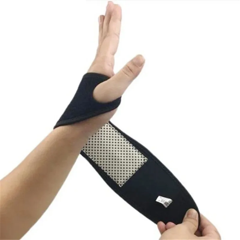 Popular Wrist Support Brace Wrap Heated Hand Warmer Compression Pain Relief Wristband Belt