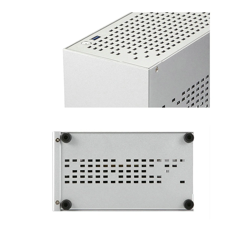 Pc case computer chassis frame mini itx desktop case pc chassis all aluminum 2.0mm HTPC Mini ITX A4 chassis game computer support graphics card RTX2070 I5 discrete display case K39 A07 A39