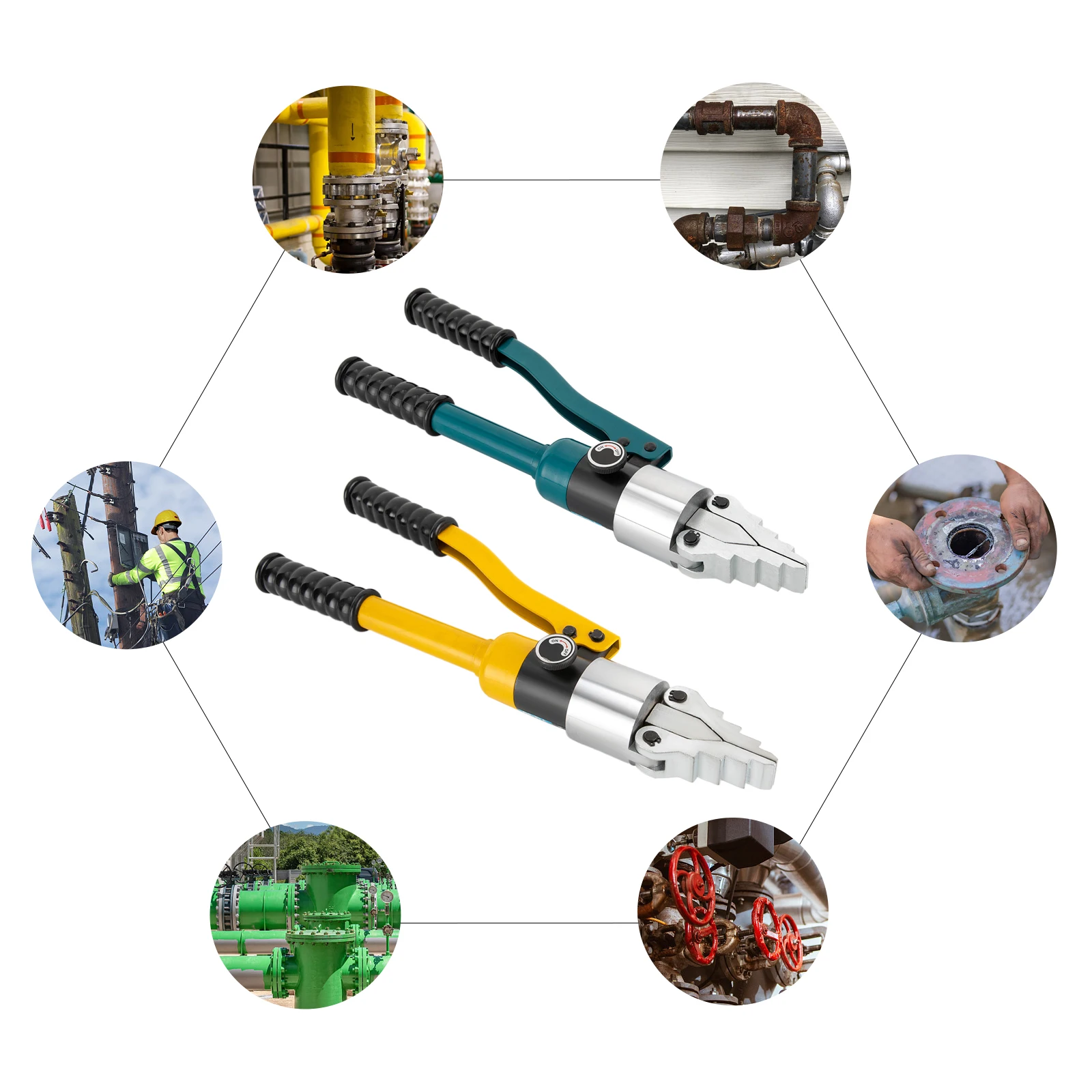 YQ-30 Hydraulic Flange Spreader Portable Manual Alloy Steel Separator 8 Ton Hydraulische Flanschspreizer  Dividing Tool Kit 5