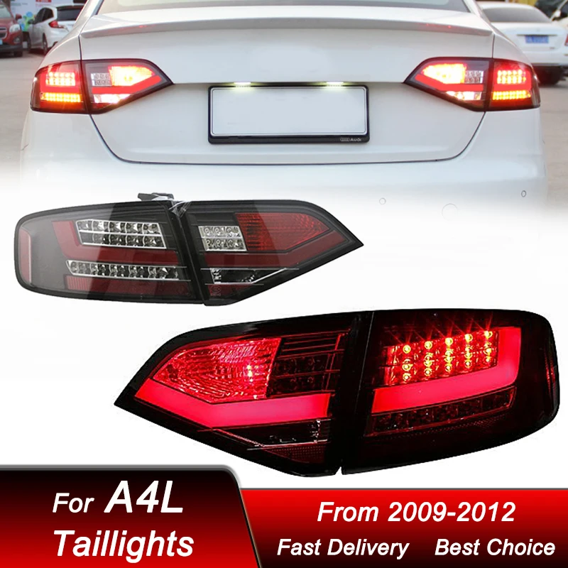 

Автомобильные задние фонари для Audi A4L 2009-2012 в новую модель B8, задний фонарь, динамический сигнал поворота, задний фонарь в сборе