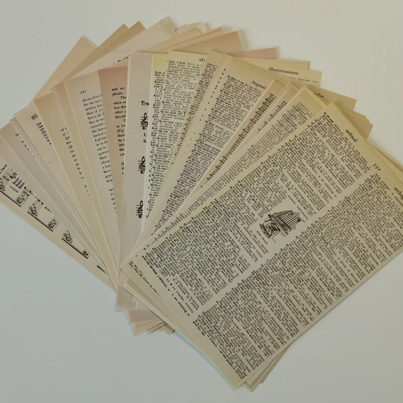 

57 Pcs Vintage manuscript Collection Collage Scrapbooking Journal Material Card Making DIY Retro Paper Creative Memo Stationery