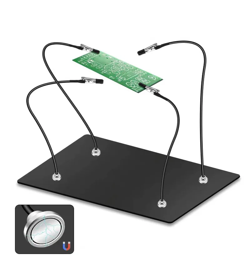 다기능 범용 클램프 악어 클램프 암 PCB 회로 기판 납땜 고정 장치 자석 흡착 보조 브래킷