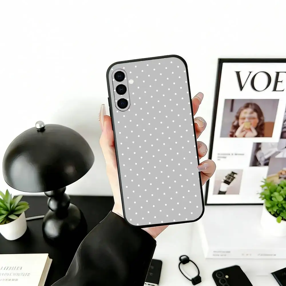 Classic Polka Dot Soft Black Phone Case