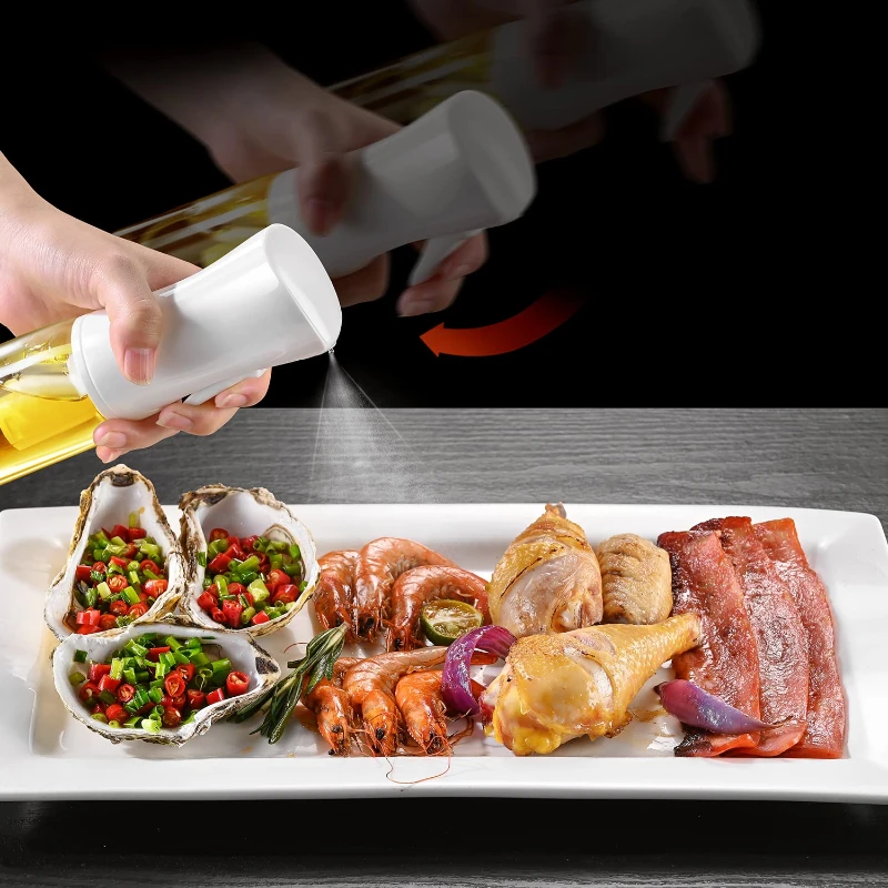 Spray Oil Sprayer for Kitchen Oils Spray Dispenser Bottle for Olive Oil Air Fryer BBQ Salad Baking Grilling Cooking Kitchen Tool