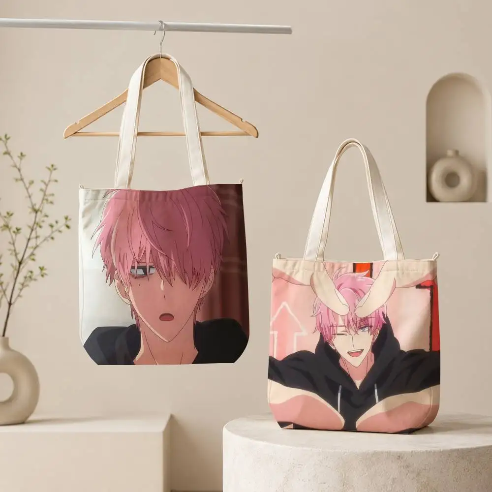 Borsa tote B-Side di Tamon per donna, borsa tote riutilizzabile per la spesa, borsa a tracolla con cerniera e stampa con versetti ispiratori