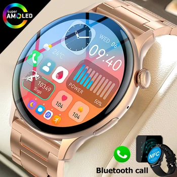 2025 New Real AMOLED HD Smartwatch Ladies Health Monitoring AI Voice Bluetooth Call Smart Watch Women Android IOS 1