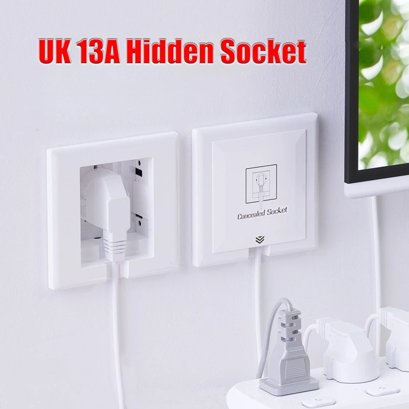 UK Standard 13A Embedded Socket Panel Hidden Sokcet 86 Type