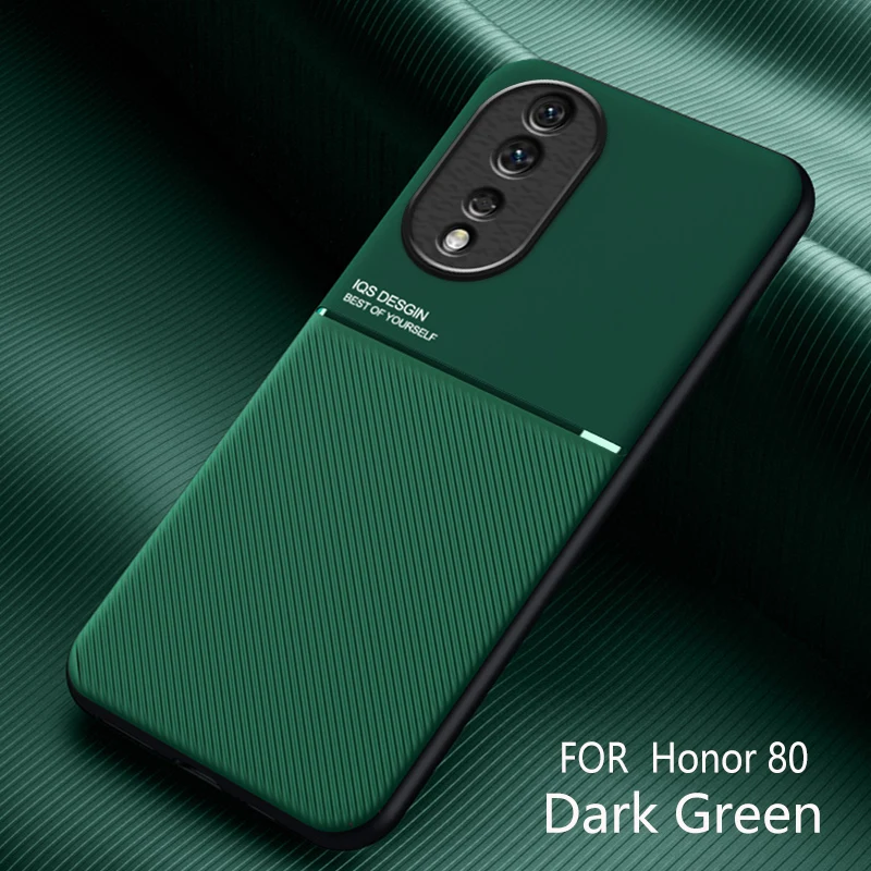 Shockproof Leather Silicone Case with Magnetic Car Holder