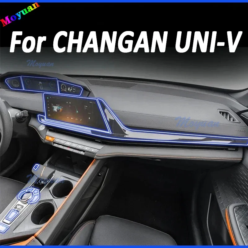 

Для CHANGAN UNI-V UNIV 2021-2023 панель коробки передач экран навигации Автомобильный интерьер защитная пленка TPU наклейка против царапин