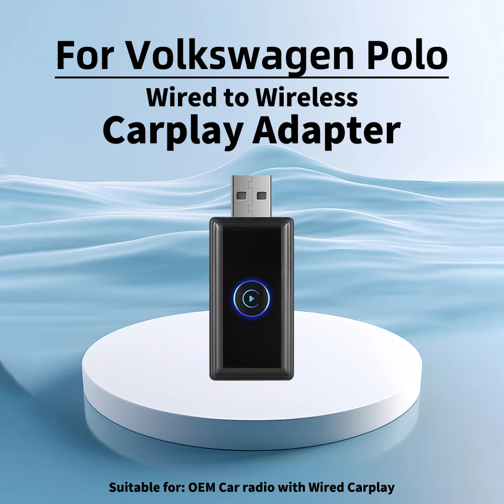 

Mini Smart AI Box Wireless Carplay Adapter for Volkswagen Polo USB Dongle LED Car OEM Wired Carplay To Wireless Car Play Spotify