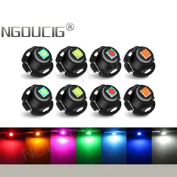 NGOUCIG 1x T3 Led T4.2 T4.7 Bulb Instrument Lights 3030 Neo Wedge Switch Radio Warning Dashboard Dash Panel Lamp Car Indicator