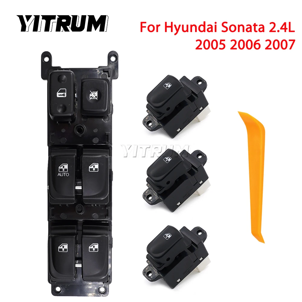 Botón Elevador De Interruptor De Ventanilla Eléctrica Principal Delantero Izquierdo Para Hyundai Sonata 2005 2006 2007 Accorios De Coche 93570-3K010 935703 K010 - AliExprs