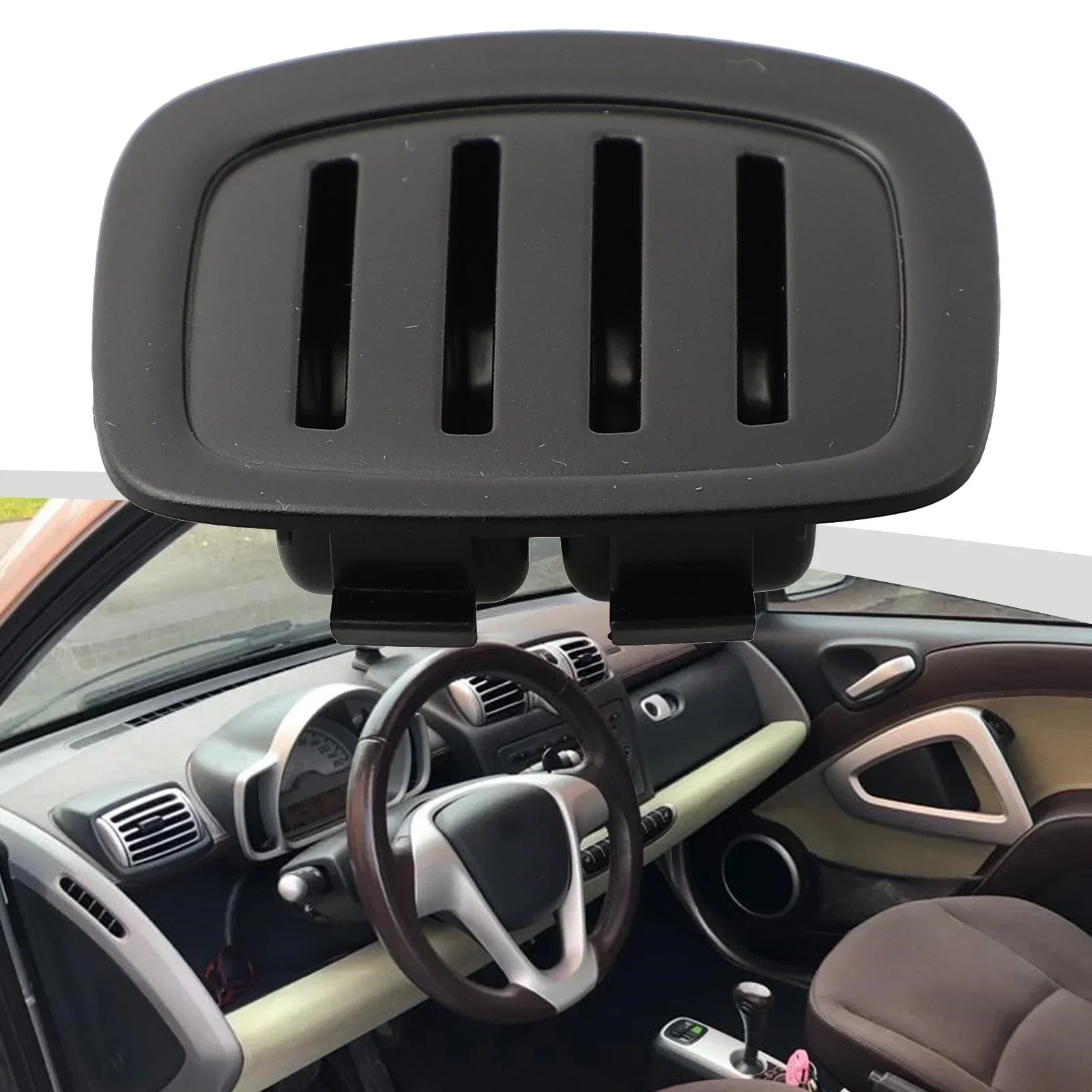1pc Center Tunnel Console Cover Strip #A4516890837CR4A For Smart ForTwo 451 For Mercedes-Benz Fit Central Coin Slot Bracket
