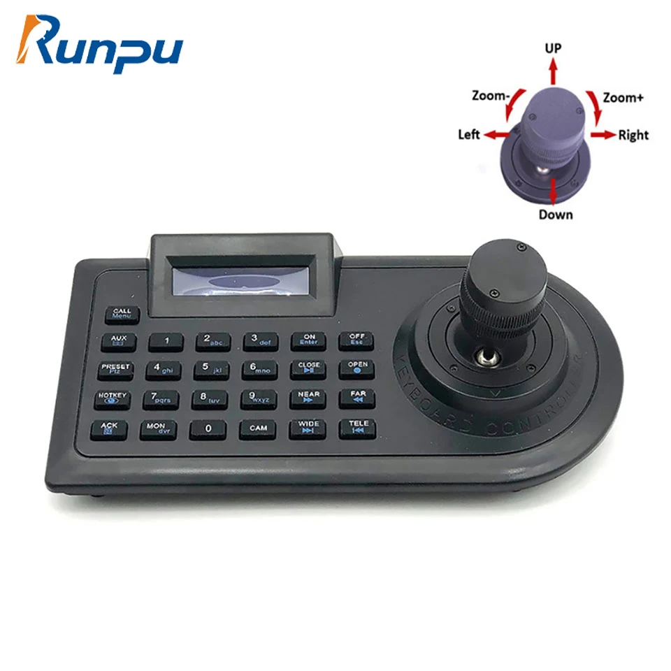 

3D 3Axis Joystick CCTV Keyboard Controller Keypad for Security PTZ AHD&Analog Speed Dome Camera Decoder DVR Pelco RS485 Joystick