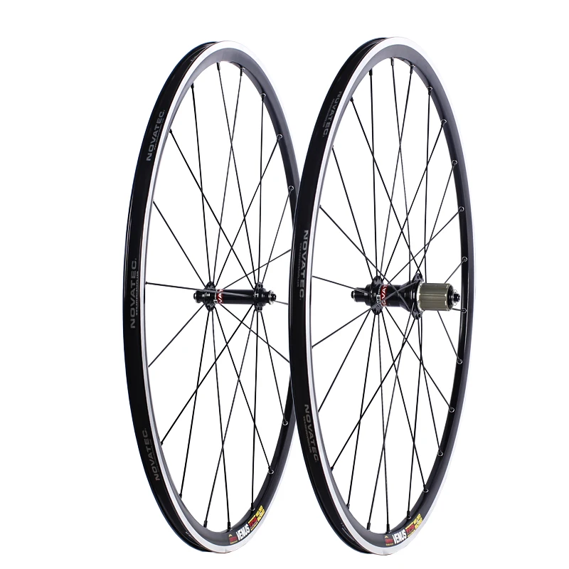 SUNRim Road Bike Wheels 700C Double Layer Alloy Brake Rim Novatec A291/F482 Bicycle Hubs 20 24Hole 4bearings 7/11S Wheelset